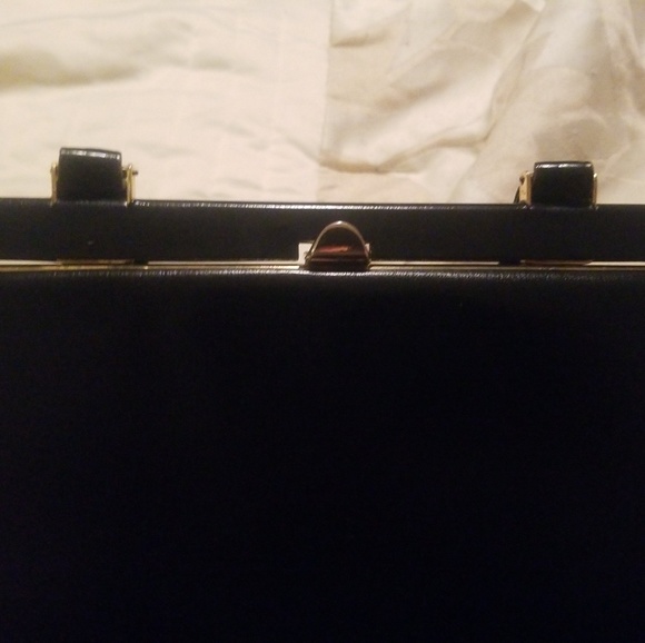 Vintage Mastercraft Black Leather Handbag - Picture 4 of 7